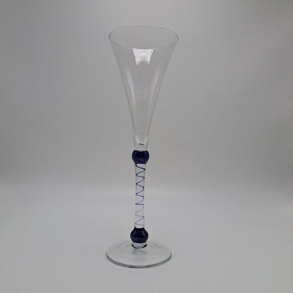 Martini & Rossi Asti Millennium 2000 Crystal Art Glass Champagne Flute - Picture 1 of 8